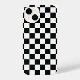 Padrão Preto Branco Moderno Checkered Checkerboard