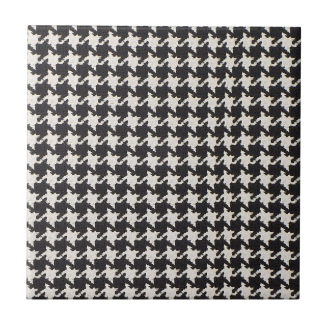 Padrão Preto Branco Pied-de-Poule (Frente)
