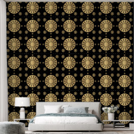 Padrão Preto Dourado Elegante Moderno