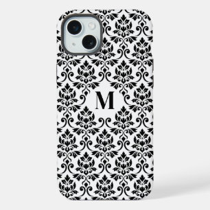 Padrão Preto Feuille Damask (Personalizado)