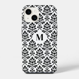Padrão Preto Feuille Damask (Personalizado)