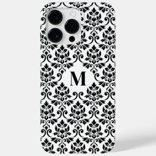 Padrão Preto Feuille Damask (Personalizado)