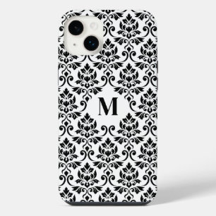 Padrão Preto Feuille Damask (Personalizado)