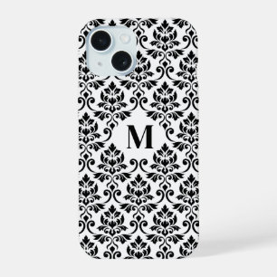 Padrão Preto Feuille Damask (Personalizado)
