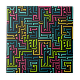 Padrão Preto Trendy 80s