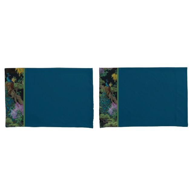Padrão reduzido de wintage verde azul (Frente - conjunto)