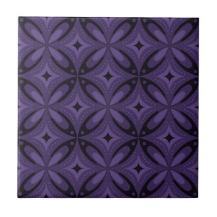 Padrão Retro de Cor Roxo Escuro