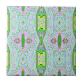 Padrão retroAbstrato cor-de-rosa, Verde limão e ág