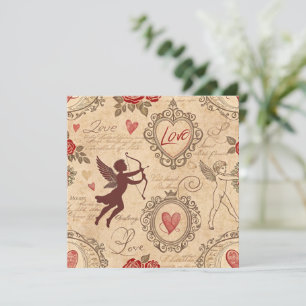 Padrão Romântico da Cupido Vintage (3)