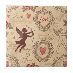 Padrão Romântico da Cupido Vintage (3)