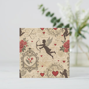 Padrão Romântico de Cupido Vintage (6)