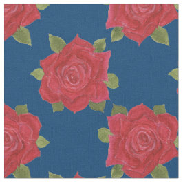 Padrão Romântico do Rosa vermelha no Tecido Person