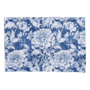 Padrão rosa de repetição branco/azul pálido