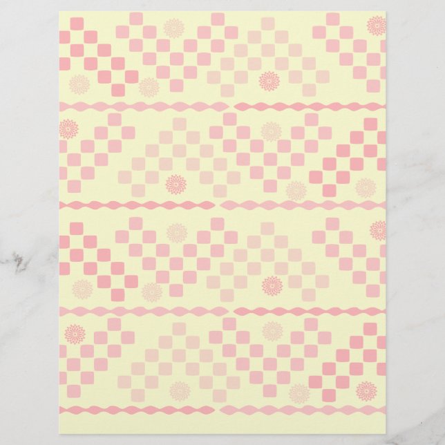 Padrão rosa e amarelo (Frente)