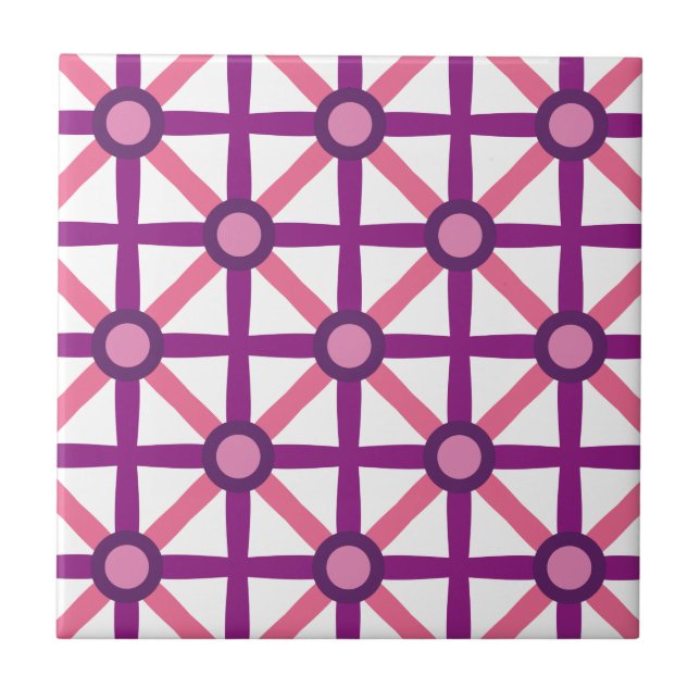 Padrão Rosa e Roxo Funky (Frente)