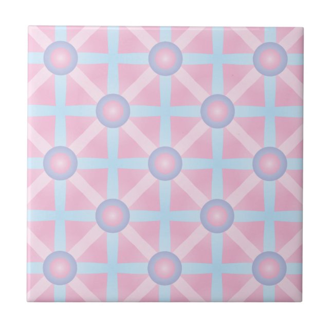 Padrão Rosa Fofo, Roxo e Azul Claro (Frente)