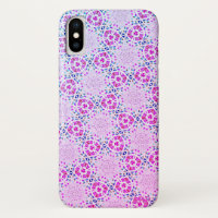 *~* Padrão Rosa Suave capas de iphone Única X