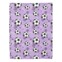 Padrão Roxo de Bola e Meta do Futebol