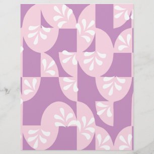 Padrão roxo, rosa e branco: