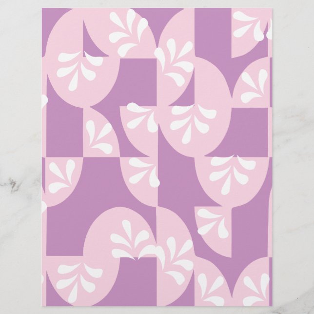Padrão roxo, rosa e branco: (Frente)