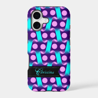 Padrão roxo rosa moderno iPhone 5 Case-mate