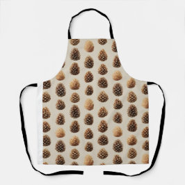 Padrão Rustic Brown Pine Cone Winter