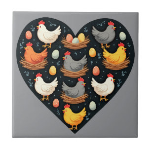 Padrão Rustic Charm Cottagecore Fazenda Galinha