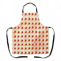 Padrão Rustic Watercolor Apple Apron