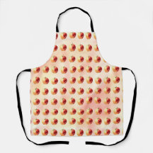 Padrão Rustic Watercolor Apple Apron