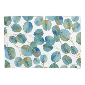 Padrão Rustic Watercolor Eucalyptus Deixa Folhas