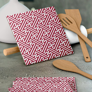 Padrão Sayagata, Japonês, Borgonha e Branco