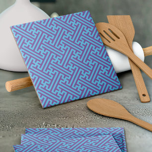 Padrão Sayagata, japonês, roxo e azul