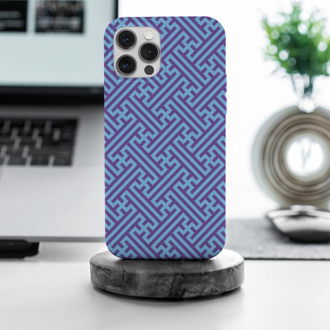 Padrão Sayagata, japonês, roxo e azul (Criador carregado)