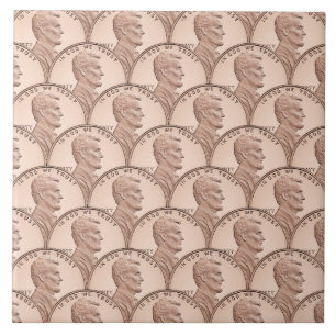 Padrão Seamless da Moeda Lincoln – Moedas de Cobre