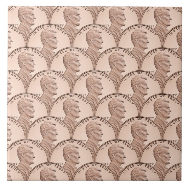 Padrão Seamless da Moeda Lincoln – Moedas de Cobre (Frente)