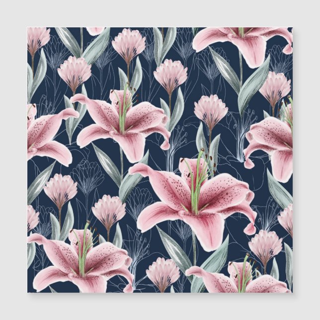Padrão Sem Costura De Flor Rosa. (Frente)