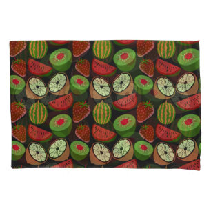 Padrão sem costura de fruta tropical colorido