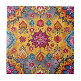 Padrão sem costura do sari indiano