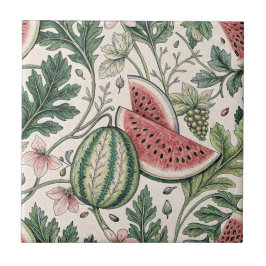 Padrão sem costura elegante de colheita de melanci