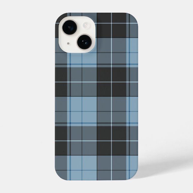 Padrão simples de tartan em azul claro (Verso)