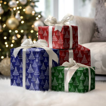 Padrão Sparkle de Árvores de Natal Clássicas