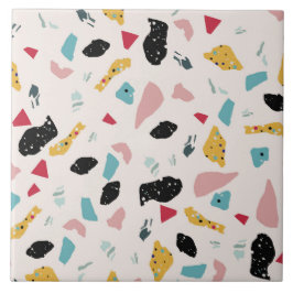 Padrão terrazzo colorido