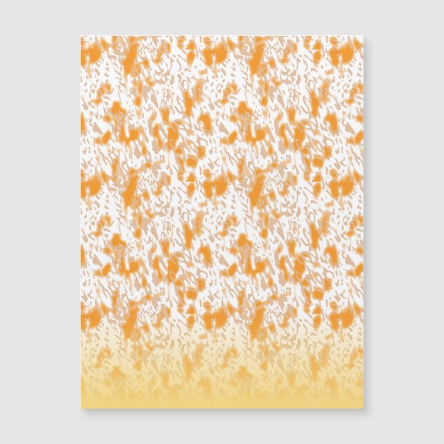 Padrão têxtil com laranja vibrante e dourado (Frente)