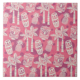 Padrão Tiki Moderno de Meados do Século Retro