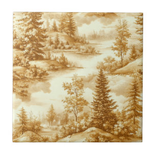 Padrão Toile de Jouy Floresta de Inverno (12)