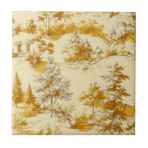 Padrão Toile de Jouy Floresta de Inverno (3)