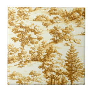 Padrão Toile de Jouy Floresta de Inverno (5)