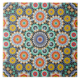 Padrão Tradicional Boho de Mosaico Marroquino