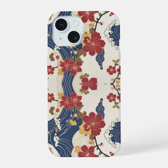 Padrão Tradicional de Kimono Japonês (Verso)