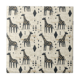 Padrão Tribal Girafa Boho